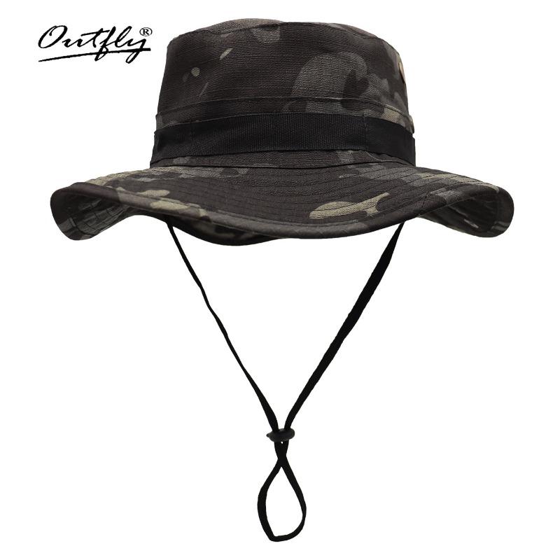 Summer Fishing Outdoor Bucket Hat Sun Protection Mountaineering Breathable Camouflage Sun Hat Hot-selling Penny Hat Camping