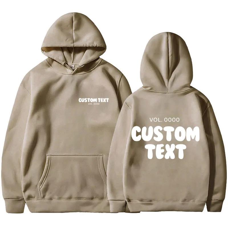 Felpa con Cappuccio con Testo Personalizzato Uomo Moda Felpa Cool Casual Harajuku Street Wear Pullover con Cappuccio Streetwear Felpe con Cappuccio e Felpe da Uomo