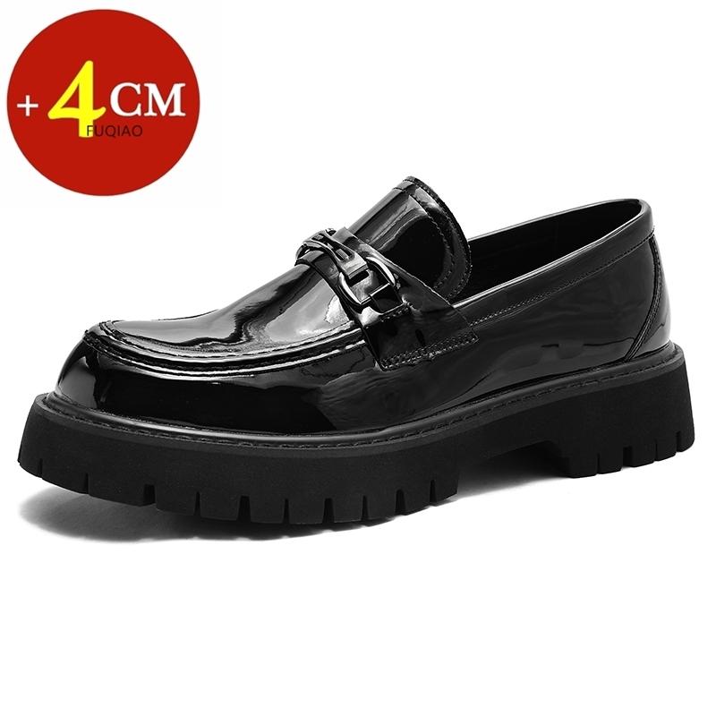 

Men Loafers PU Leather 4CM Thick Soled Height Increasing Shoes Comfortable Business Daily Commuting Formal Shoes 38