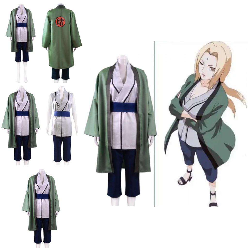 Naruto Tsunade Cosplay Clothing With Polyester And Chlorine Fiber For Anime Fans