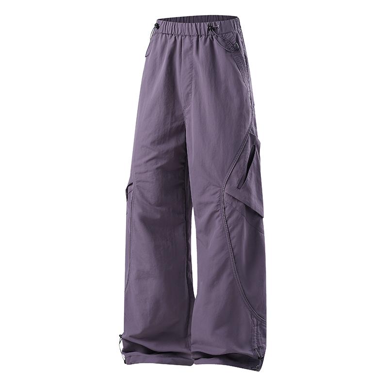 Pantaloni Assault Casual da Esterno Gamba Dritta Multitasche Stile Americano, Pantaloni da Paracadutista a Gamba Larga da Uomo, Pantaloni da Lavoro Multitasche