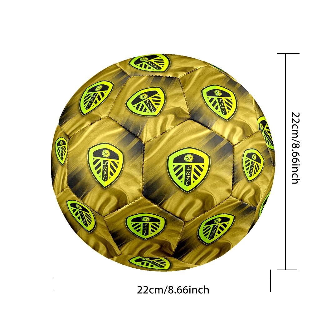 Leeds United Size 5 Football High Elastic Soccer Ball For Outdoor Competition Daily Training Play