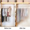 Dust Proof Garment Protector Cover Bag Fully Enclosed Clothes Cover with Zipper Translucent Hanging Durable Clothes Storage Bag