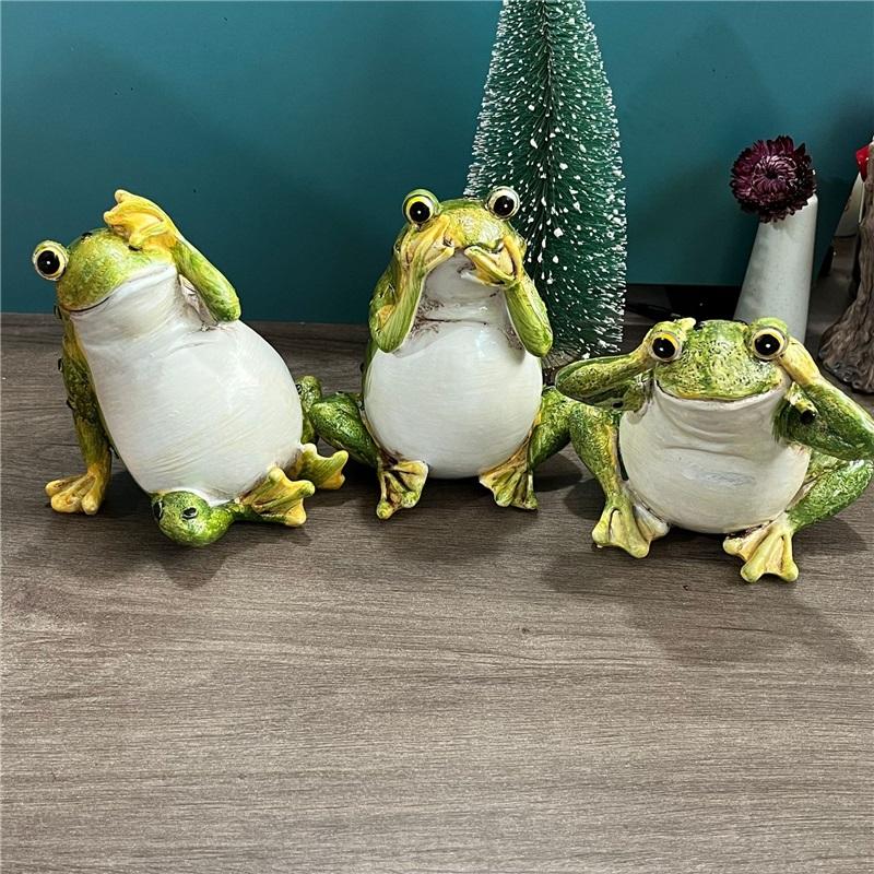 Symulacja żaby ogrodowej Dekoracja zewnętrzna rustykalna