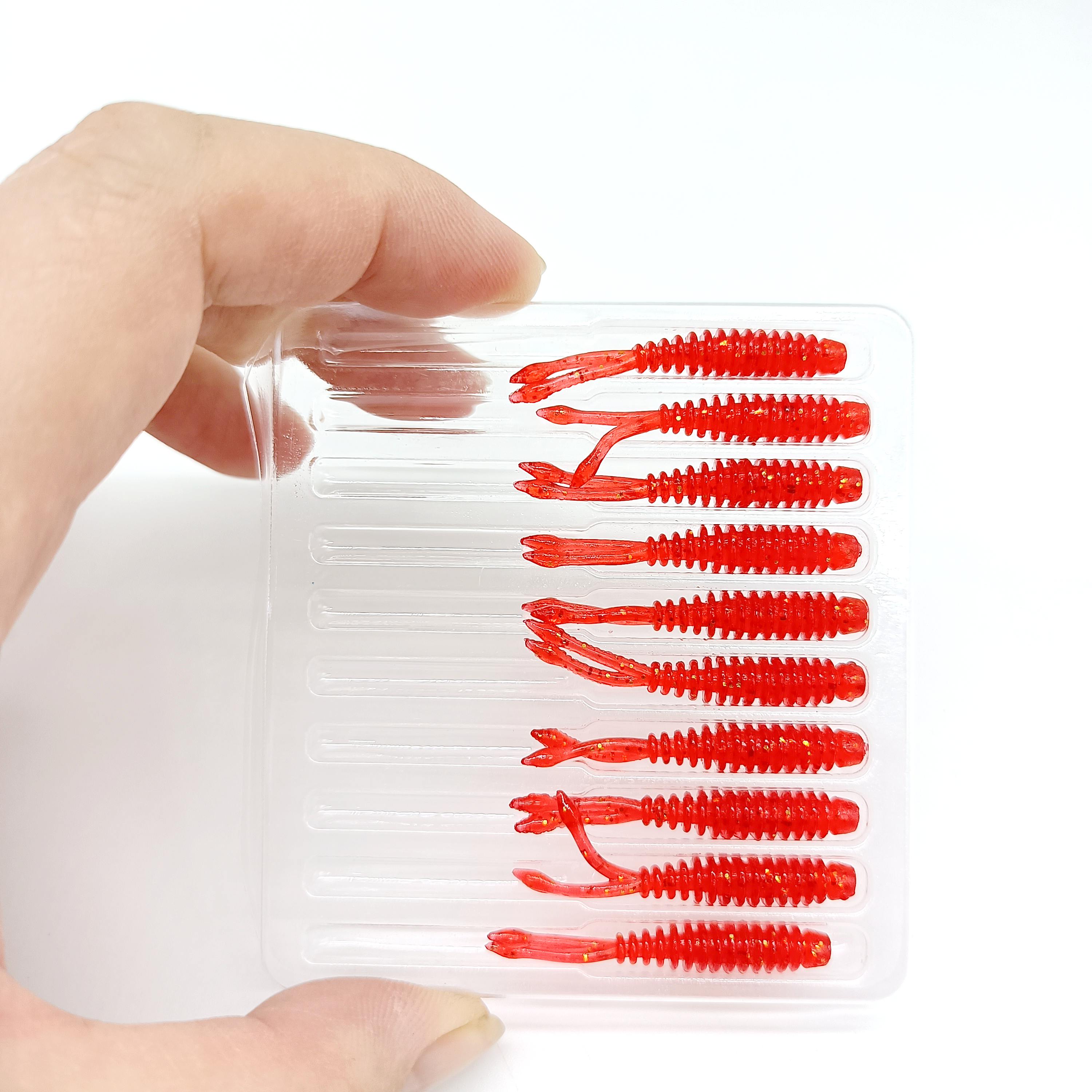 

DUODUOYU 10 шт. TPE Плавающая Мини Аджинговая Мягкая Рыболовная Приманка 0.27 г/35 мм Мягкий Червь Джиггинг Воблер Искусственные Рыболовные Аксессуары красный