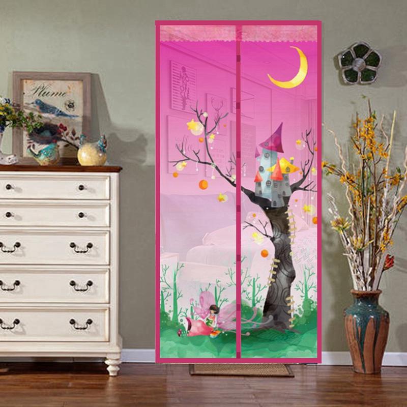Summer Magnetic Mesh Net Anti Mosquito Insect Fly Bug Curtain Automatic Closing Door Screen Kitchen Curtain Drop Shipping