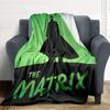 1pc The Matrix Flannel Throw Blanket - HD Printed Lightweight Soft Warm All-Season Blanket for Sofa, Bed, Travel, Camping 044