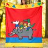 Maisy Mouse Theme Printed Blanket,Perfect for Couch, Bed, Travel & Outdoor Use | Machine Washable, Cozy & Durable.