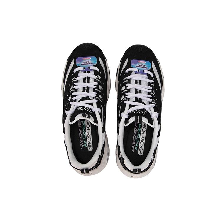 (WMNS) Skechers DLites 1.0 'Black White' Women's 896085-BKW
