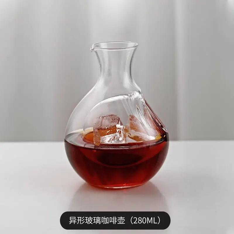 

Crystal Glass Cold Brew Coffee Pot Set, Thickened, Simple, Household, Kitchen, Creative, Transparent, Latte, Ice, American