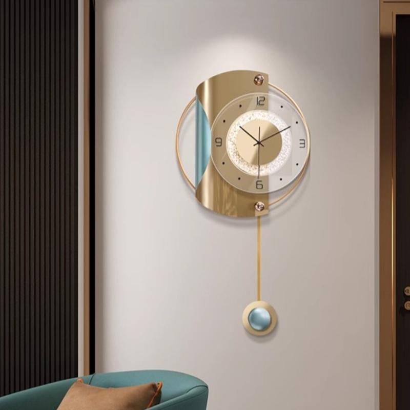 Light Luxury Fashion Wall Clock Living Room High Quality Aesthetic Interior Wall Watch Korean Design Wanduhr Room Furniture