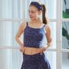 Huit Women Euro Jersey Flower Print Bra Top Htwtb6i02t