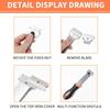 Multi-Purpose Long Handle Scraper With Blades Adhesive Remover Cleaning Scraper for Removing Glue Decal Car Window Glass Scraper