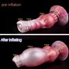 Inflatable Dildos Large Female Masturbator Penis 16.5*6.6cm Gay Anal Expansion Simulated Animal Dildos Bear/Dog