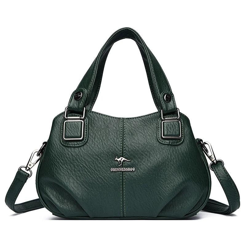 Fashion Women New Shoulder Crossbody Bags Ladies Brand Designer Handbag Female Large Capacity Solid Color Leather Messenger Bags