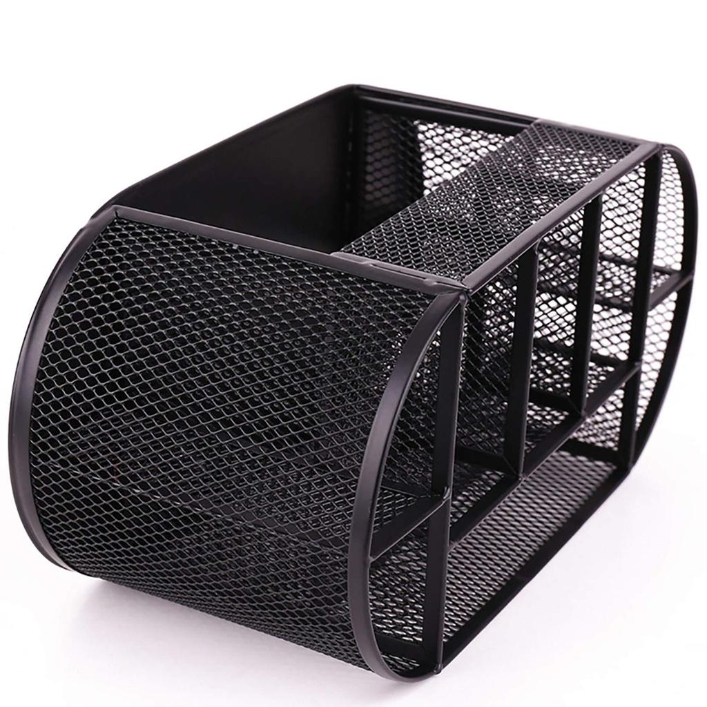 VANRA Pen Holder Metal Mesh Desk Organizer with Drawer Accessory Case Multifunctional Stationery Storage Supplies 8 Sizes