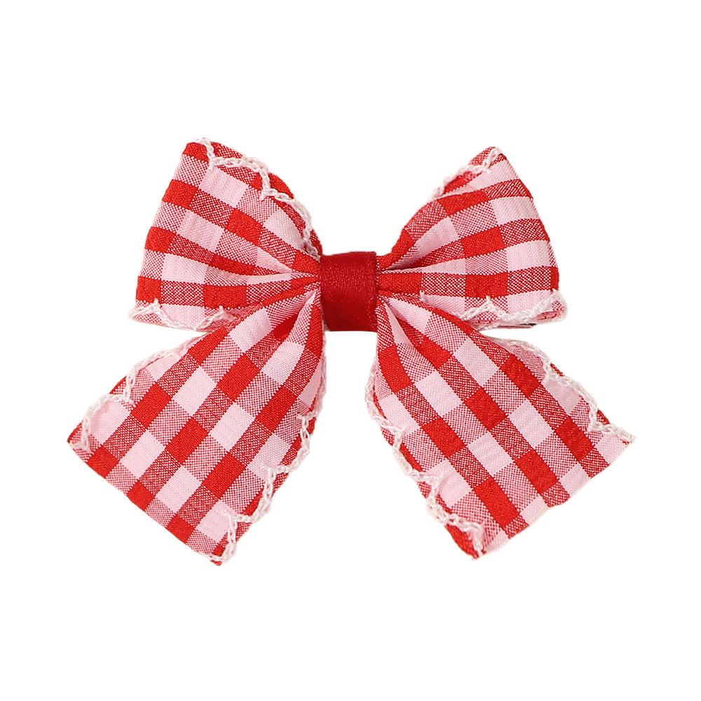 Children'S Bow Hairpin Set, Embroidered Handmade Full Package, Duck Bill Clip, Hair Accessories, Headdress 5205.