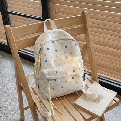 Damenrucksack mit Sternenprint College-Stil Schüler Schultasche