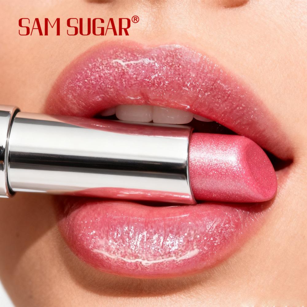 Love Chain Feuchtigkeitsspendender Perlglanz-Lippenstift, Feiner Schimmer, Lang anhaltend, Leicht zu färben, Tassenfest, Verbessert Teint und Persönlichkeit Lippenstift