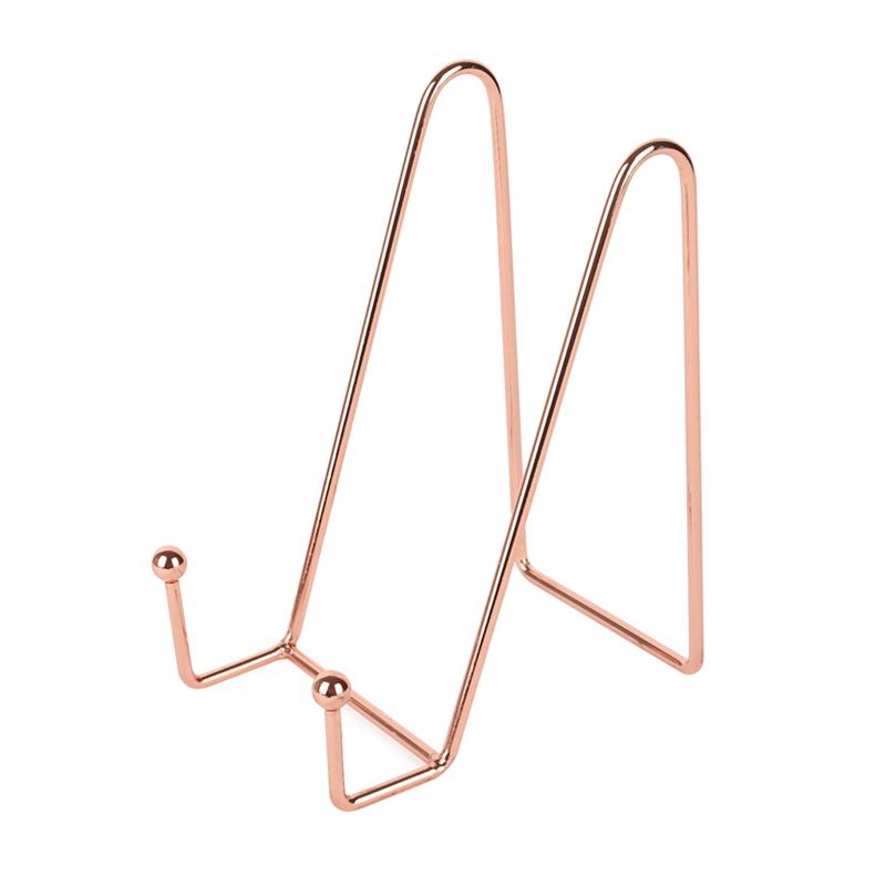 Suporte de metal para livros, multifuncional, requintado, estante de leitura, suporte para livros de documentos, suporte para leitura, suporte simples para exibição de arte