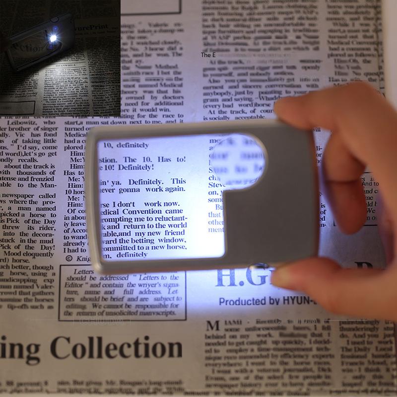 Chuda 4B-3 Portable Square Magnifier with Light & Dual Mirror