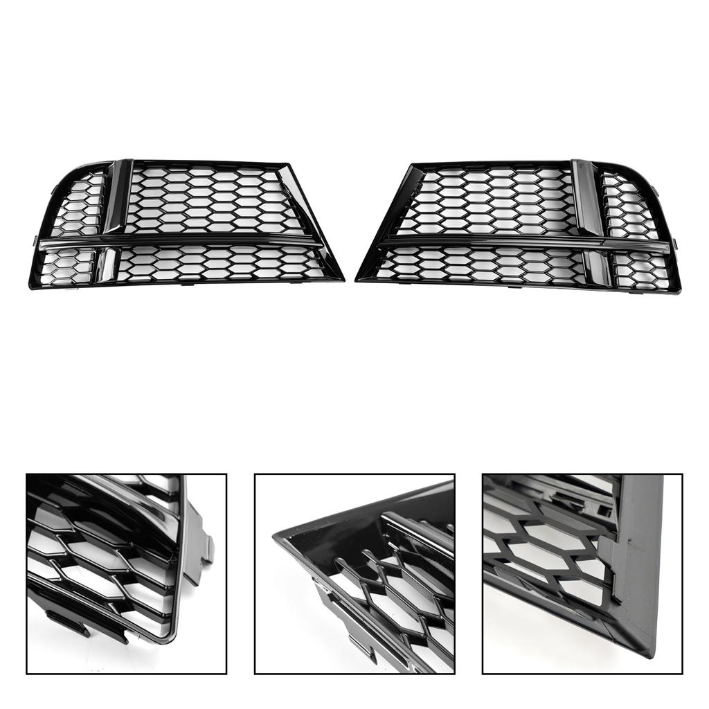 Front Fog Light Cover Bezel Grille Grill 8V3807681AE 8V3807682Q Fit A3 8V S-LINE 2017-2019