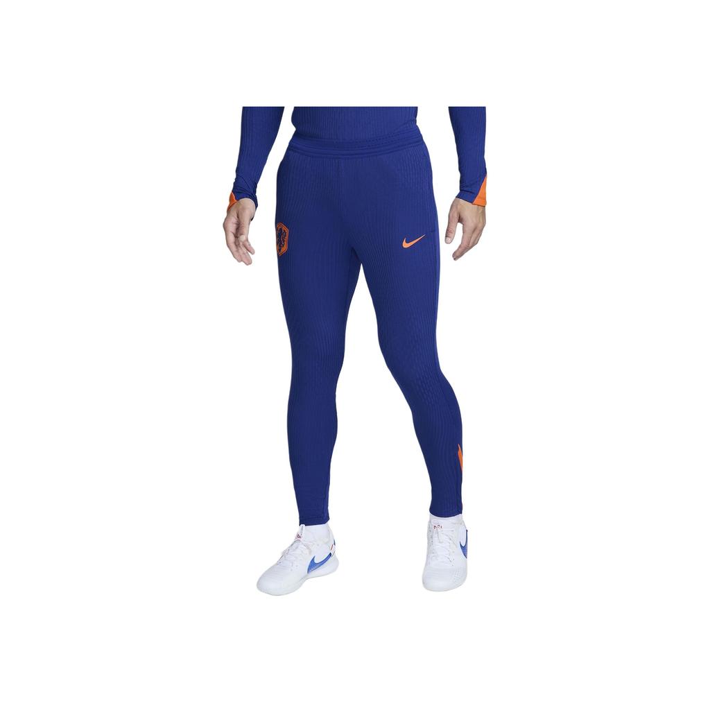Nike Netherlands Strike Elite Color Block Comfortable Breathable Football Knitted Sports Pants Men bottoms Deep-Navy FJ2021-455