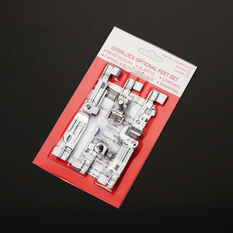 Zubehör für Overlock-Nähmaschinen Nähfüße für Singer 968 Overlock-Nähfuß 6er-Set