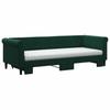 Extendable Daybed with Mattresses Dark Green 80x200 Cm Velvet