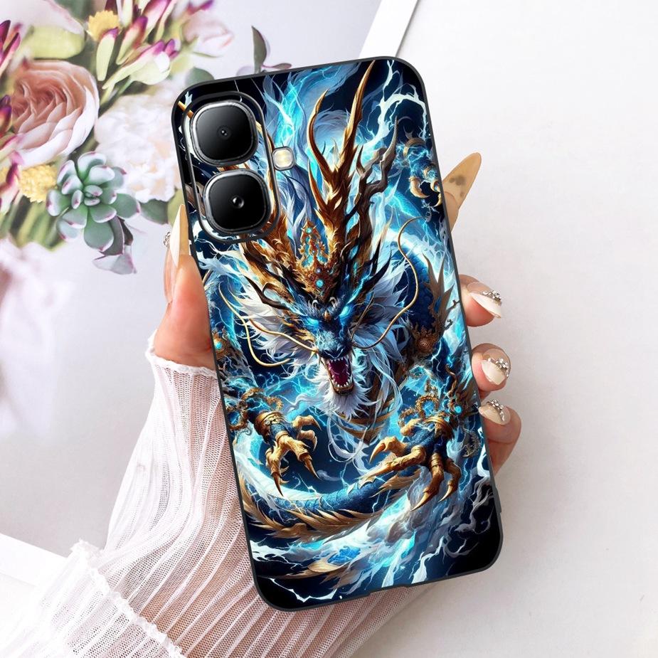 For Infinix Smart 20 Case X6840 X6840B Luxury Flowers Butterfly Painted Phone Cover Case For Infinix Smart 20 Smart20 Soft Shell