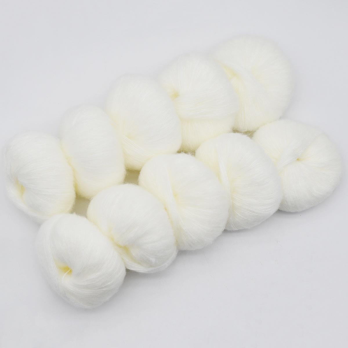 

6 шт 150г/5.28oz Суміш мохерової пряжі - Ультрам яка розкішна пряжа для в язання спицями та гачком DIY Пряжа з переробленої бавовни для домашнього декору Крафт Рафія Матеріали 10pcs-250g/8.82oz total