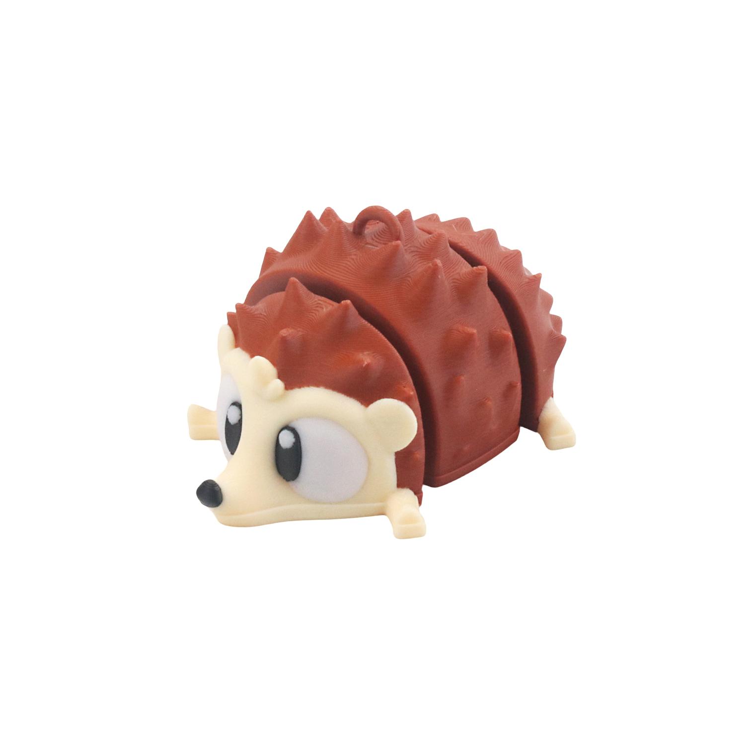 

3D printed hedgehog statue with adjustable joints, perfect for office desk accessories and home decor S