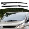 Integrated Steel Wiper Blades 2 Pcs 30"+28" Front for Ford Window Tourneo Transit Custom 2012-2017, Windshield Automotive Replacement High Speed