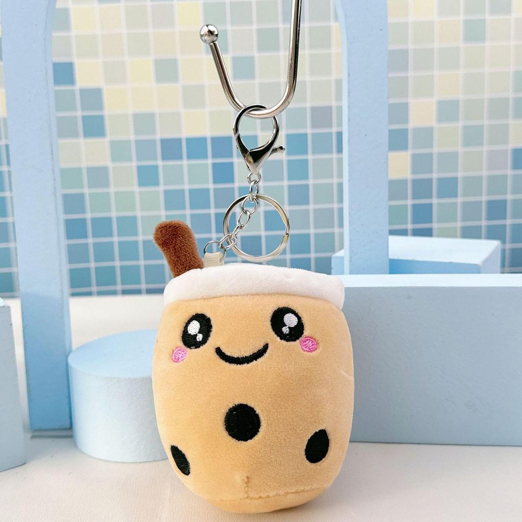 Simulation Fruit Milk Tea Cup Plush Toy - Small Pearl Milk Tea Doll