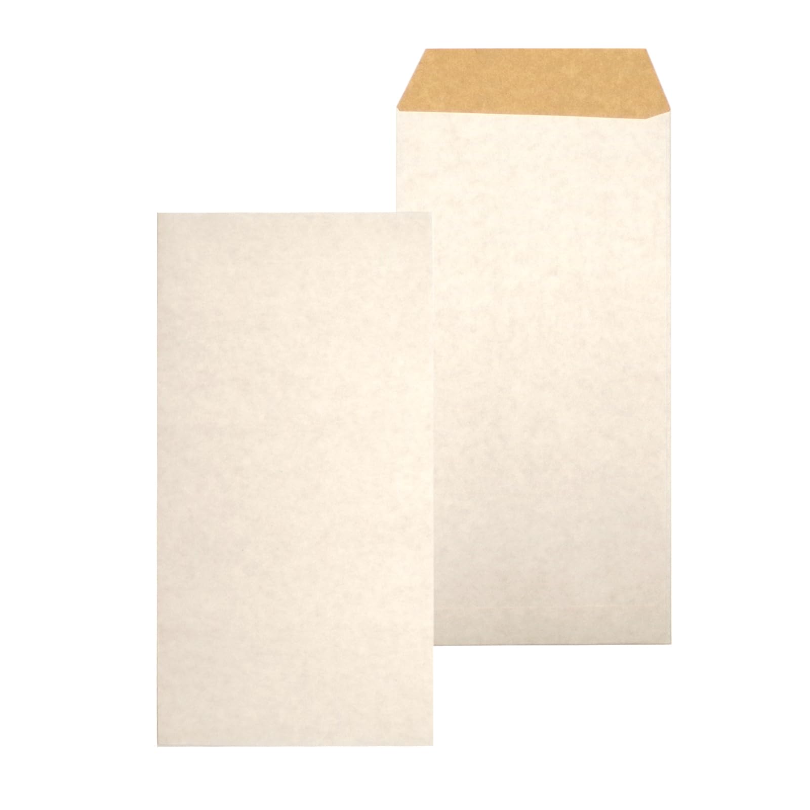 

Long 3 Envelopes Craft White Size that fits A4 Thickness 114g Extra Thick Stylish Bicolor Stainless Steel Paste [100 Sheets] tri-fold Non-transparent
