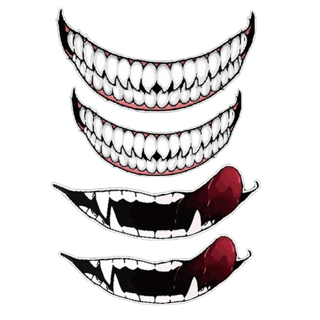 128 Adesivi A Forma Di Denti - Fumetto Rotondo, Impermeabile, Per Planner, Buste, Decorazioni Fai Da Te, 2.5x2.5 Cm, 8 Fogli