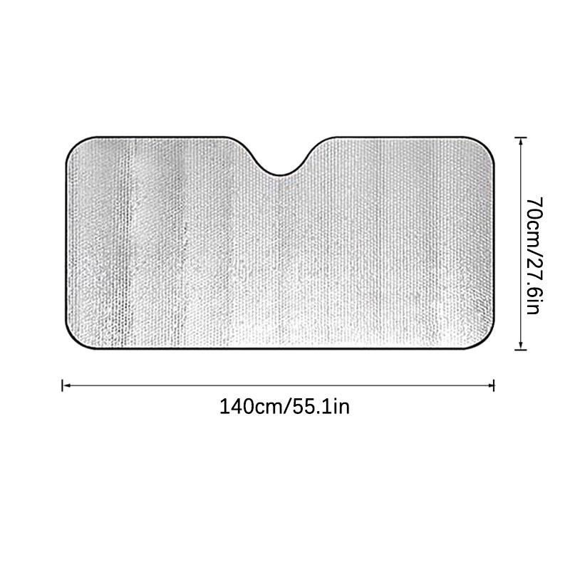 130/140Cm Bilvindu Sammenleggbar Solskjerm Visirdeksel Blokkerende Reflektor Bærbar Pustende Anti-UV Beskyttelse