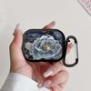 Case For Airpods Pro3 Pro2 2 4 3 1 Pro Earphone Cases Cover Blue Peony Flower