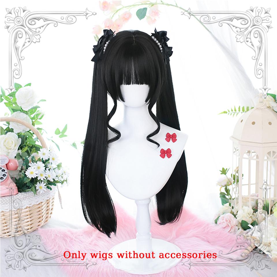 

Блондинка с двумя хвостиками, стрижка принцессы, натуральные короткие волосы, синтетические парики с челкой для женщин, термостойкие волосы Лолиты для косплея