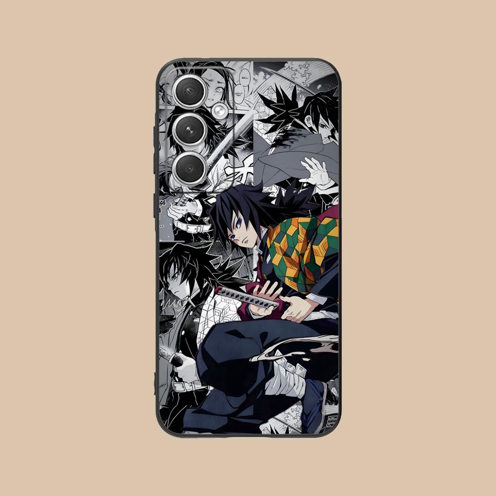 Demon Slayer Giyu Tomioka Phone Case for Samsung Galaxy S25 S24 S23 S22 S21 S20 Note20 Plus FE Ultra Colour Protective Luxury