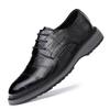 Korean Version Leather Shoe Wedding Business Dating Formal Shoes Men Casual Flats Driving Oxford Lace-up Pointed Shoes Versatile