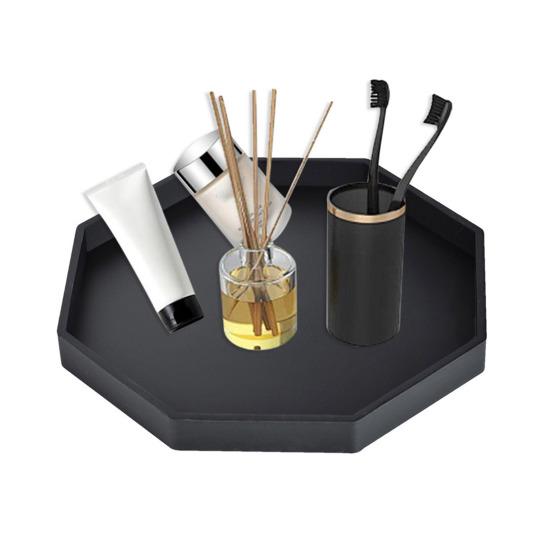 Silicone Tray for Bathroom Kitchen Decorative Counter Organizer for Soap Perfume