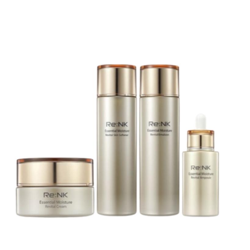 

Re:NK Essential Moisture Revital 4-Piece Skincare Set (Skin 150 ml + Emulsion 150 ml + Cream 50 ml + Ampoule 30 ml)