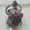 3D Design Motorcycle Guardian Bell Rose Design Evil Spirit Trap Bell Riding Bell Pendant  Men Gifts