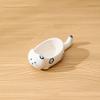 Soy Sauce Dish Cat-Shaped Mini Dipping Bowl Cute Ceramic Plate for Oil Salt Vinegar Sushi Butter Chili Jam Condiments Appetizers