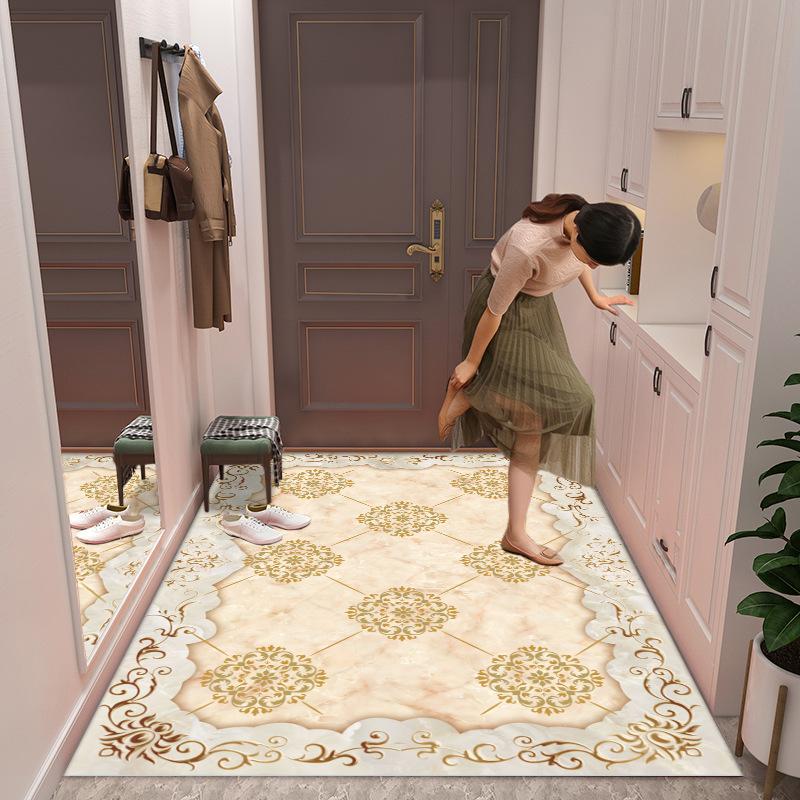

Новый китайский стиль мраморный входной коврик грязеотталкивающие дверные коврики противоскользящие коврики для ног для домашнего использования 120 * 160CM