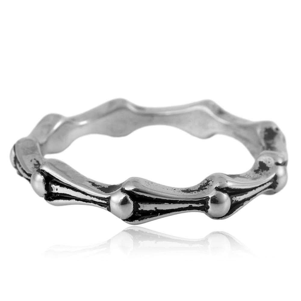 2026 European and American Jewelry Joint Ring Retro Trendy Men's Accessories Bamboo Ring
