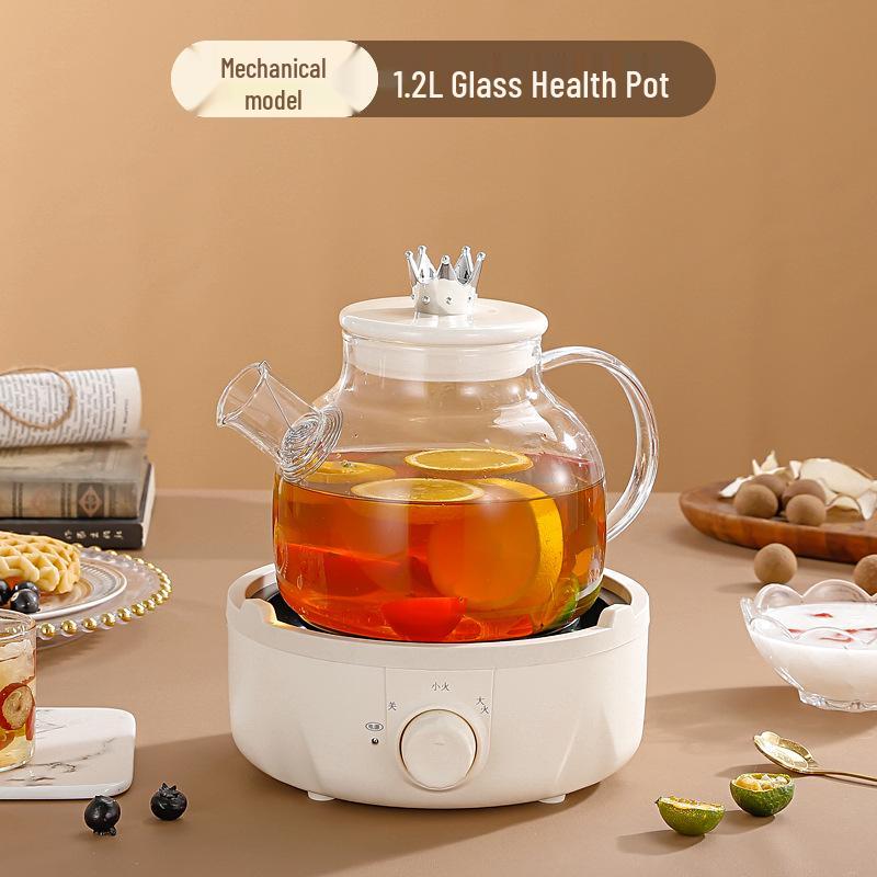 Multifunctional Automatic Glass Flower Tea Pot for Home or Office