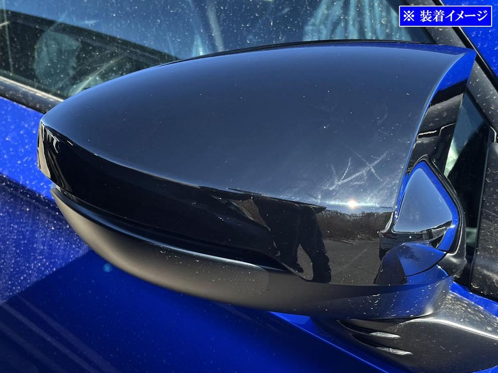 [BRIGHTZ] Türspiegelabdeckungen, Schwarz, für Honda Civic FL1/FL4 [MIR-SID-371]
