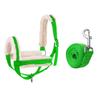 Plush Nylon Cow Halter Adjustable Animal Training Harness Halter Lead Rope Set  Farm Use